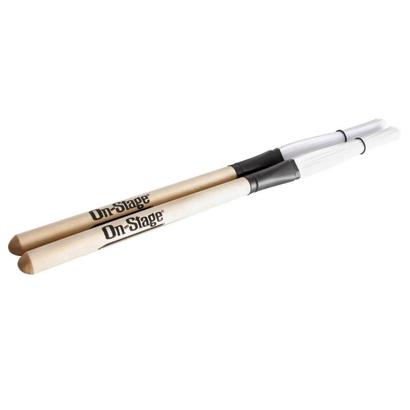 On-Stage WCB100 Wood Cajon Brushes, Pair Sticks WCB-100 Extended-Length OnStage image 1