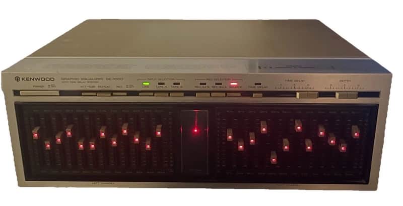 Kenwood Kenwood GE-1000 rare, vintage 12-band stereo graphic equalizer 70s - Black image 1