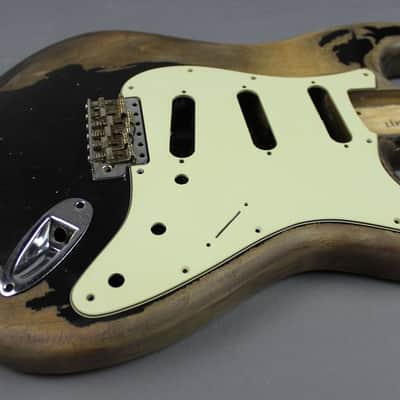 MJT Official Custom Order Vintage Aged Nitro Finish Guitar Body Mark Jenny VTS Black image 5