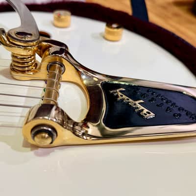 ✨MINT✨ 2013 Gretsch G6136T White Falcon MIJ~ Japan~ Bigsby~ Case & Docs~ Gold! image 9