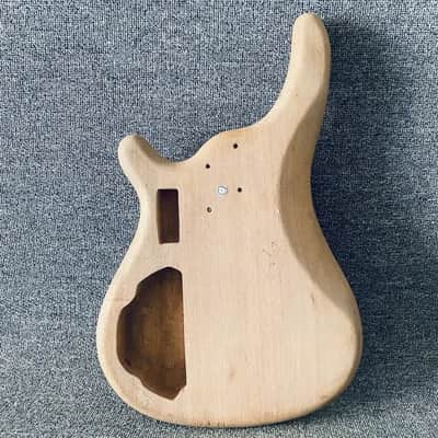 Solid Mahogany Wood Bass Guitar Body image 6
