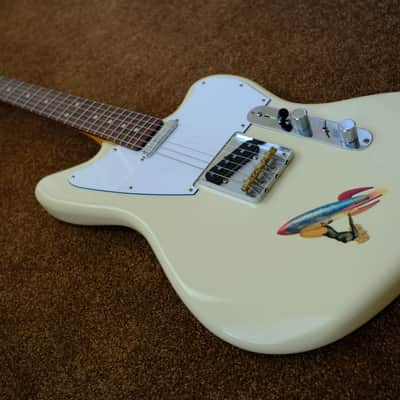 Warmoth Jazzcaster Telemaster Offset Telecaster Olympic White Fender Vintage 64 pickups Pau Ferro image 2