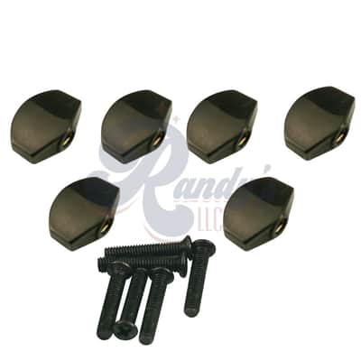Kluson Replacement Tuner Buttons for Contemporary Diecast Series (6-Pack) Small Traditional CLOSEOUT-Chrome - KTMB02C - Chrome image 2