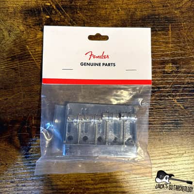 Fender Bridge Deluxe Hi Mass Bass Bridge (2020s - Nickel) image 1