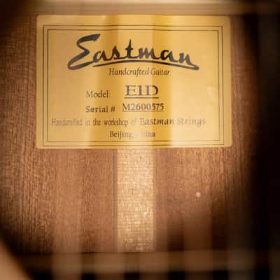 Eastman E1D Dreadnought Acoustic Guitar with Gig Bag image 13