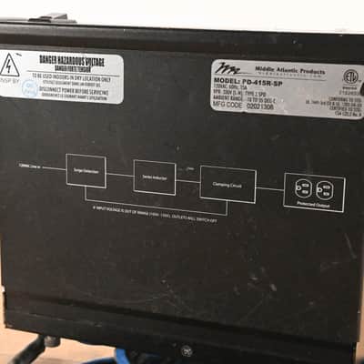 Middle Atlantic PD-415R-SP 4-Outlet 15 Amp Rackmount Power Strip CG01VET image 8