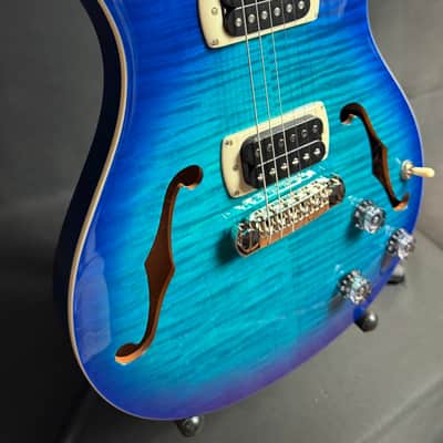 PRS SE Hollowbody I Piezo Electric Guitar Lake Blue Finish w/ Gig Bag image 5