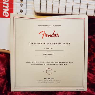 Fender Supreme Stratocaster Limited Edition Rare Collectible White Strat image 16