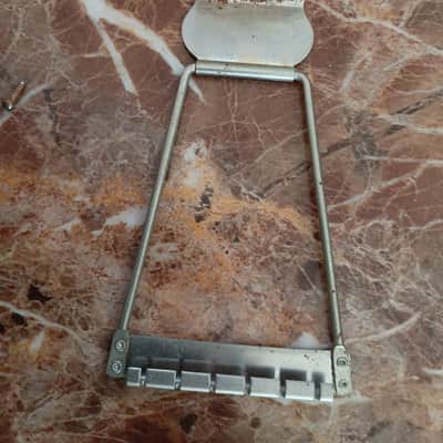 Truetone Tailpiece hollowbody 50's-60's - Weathered Chrome image 2
