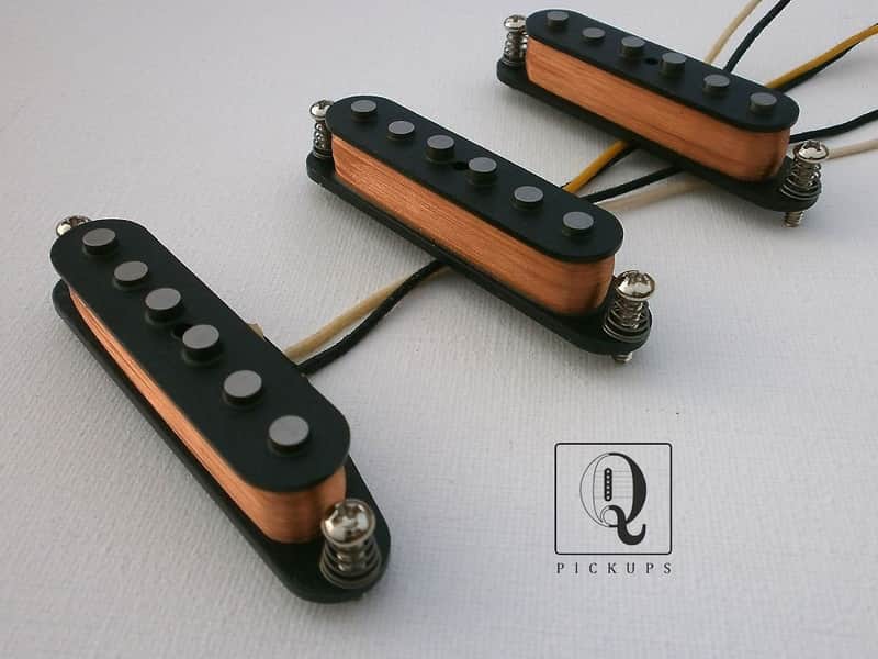 Q pickups Stratocaster Guitar pickups Hand wound Alnico 5 Strat Custom Vintage 50s By Q pickups image 1