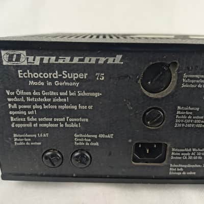 Dynacord Echocord S75 tape echo COMPLETELY OVERHAULED with mods 70's - Black/Grey image 17