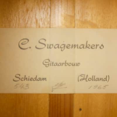 C. Swagemakers 4/4 Classical Guitar - Made in Schiedam, the Netherlands 1965 image 7