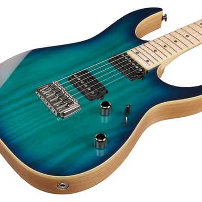 Ibanez RG Prestige 6 String Electric Guitar w/Case - Nebula Green Burst (RG652AHMFXNGB) image 9