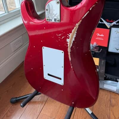 2026 Fender Custom Shop Stratocaster Pro W25 Relic - Candy Apple Red image 11