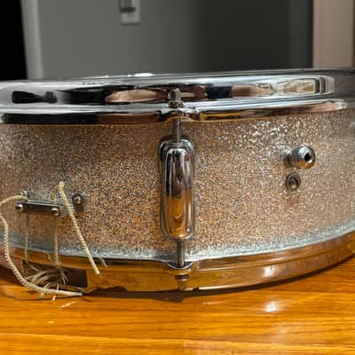 1965 Slingerland Snare Drum- Silver Sparkle image 5