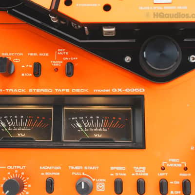 Akai GX-635D Reel-to-Reel Tape Deck - Custom Orange - Professionally Restored - 1 Year Warranty image 22