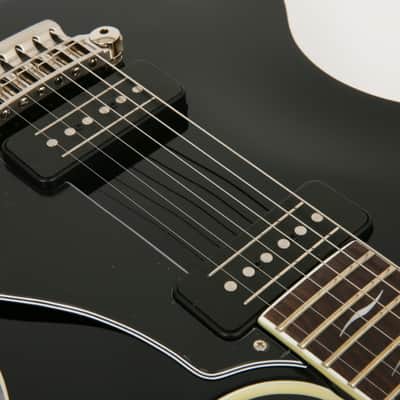 VOX Series SSC-55 Black Single Cutaway Mahogany Maple Top Electric Guitar image 16