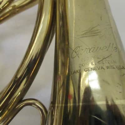 Getzen Caravelle Single French Horn, USA, with case and mouthpiece, Dented image 16