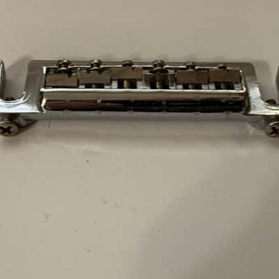 Leo Quan Badass Wrap Around Tailpiece Bridge Wraparound - Chrome image 7