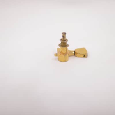 1970-1980's Vintage Gibson GOLD Chrome Embossed Logo Crank TUNER ES SG L6 Les Paul Custom Schaller Treble Side image 7