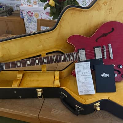 Left handed lefty Gibson Memphis '63 ES-335 Block 2015 - Sixties Cherry VOS image 6