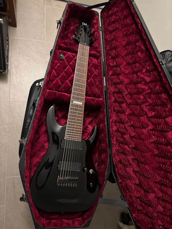 ESP LTD FM-408 Neck Thru 8 String With EMGs and Hard Case image 1