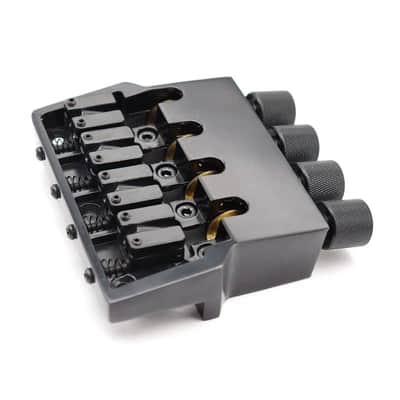 Adjustable Saddles 4 String Headless Bass Bridge Tremolo System in Black image 4