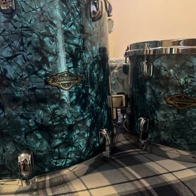 Tama Starclassic Walnut/Birch WBR52LS 5-piece Shell Pack - Turquoise Pearl image 2