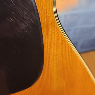 Vintage 1960s Estrada FS-5 Acoustic Guitar Natural-GOOD Tone-Repaired Headstock image 7