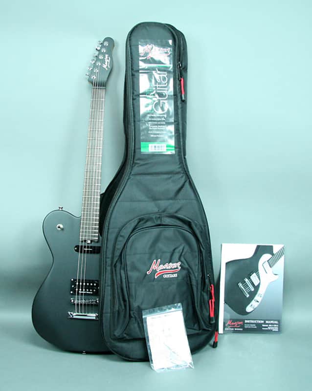 Manson MA-1 EVO Electric Guitar Satin Black Seymour Duncan image 1