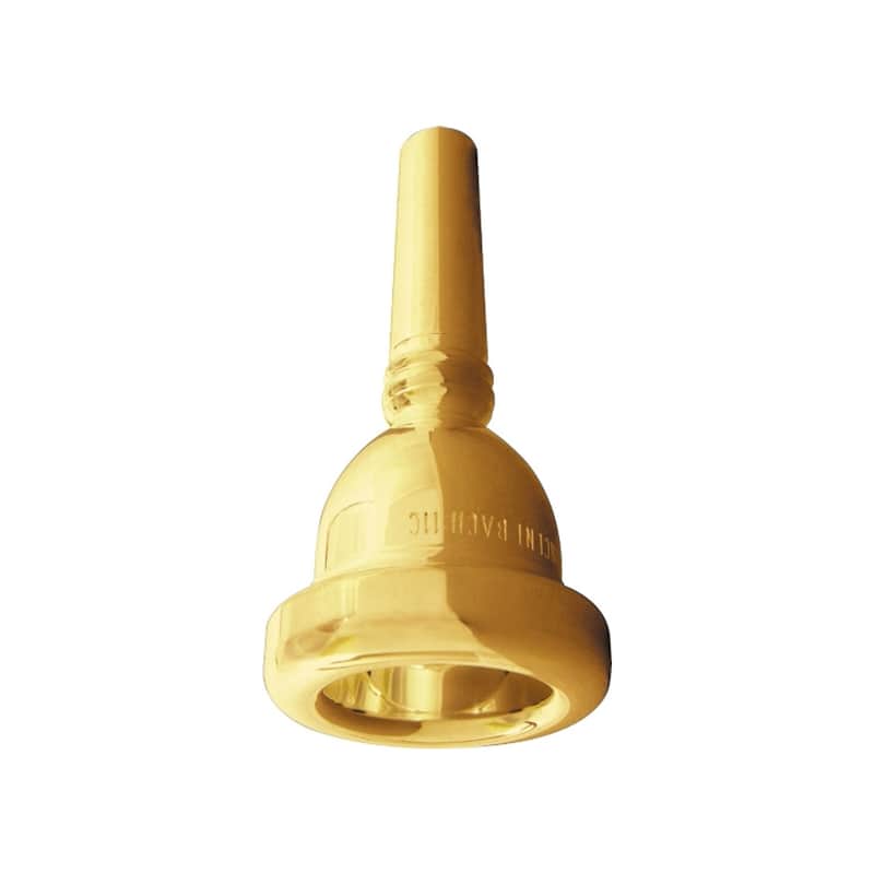 Bach Classic Trombone Small Shank Gold Plated Mouthpiece 5G image 1