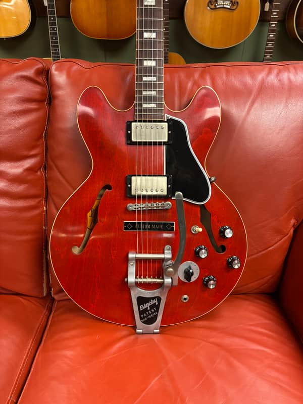 2018 Gibson Memphis '63 ES-335 Block with Varitone & Bigsby Sixties Cherry VOS image 1