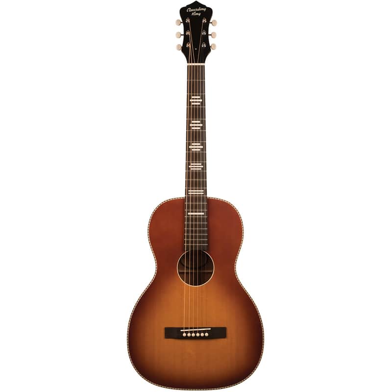 Recording King RPS-7-TS Dirty 30's Single 0 Parlor Acoustic Guitar, Tobacco Sunburst image 1