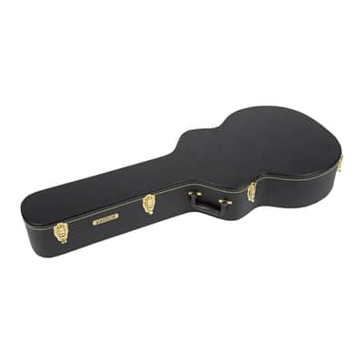 Gretsch G6302 Custom Hard Shell Flat Top Telex Finish Solid Wood Case for 12-String Acoustic Guitars (XL, Black) image 1