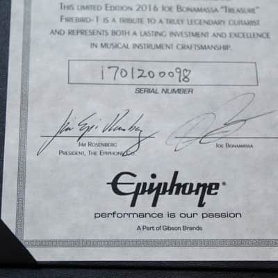 EPIPHONE "Joe Bonamassa Limited Edition Treasure Firebird Polymist Gold" GIGBAG, 3, 13 KG image 25