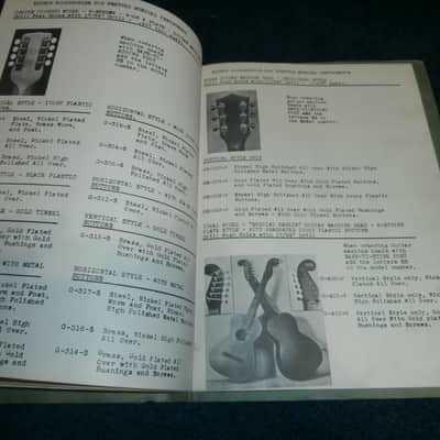Vintage 1950 Kluson Musical Instrument Parts Catalog! Tuners, Tailpieces! RARE! image 5