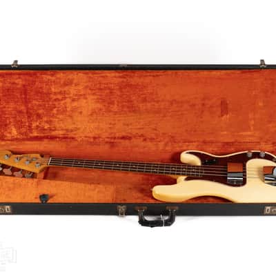 1966 Fender Precision Bass Olympic White image 3