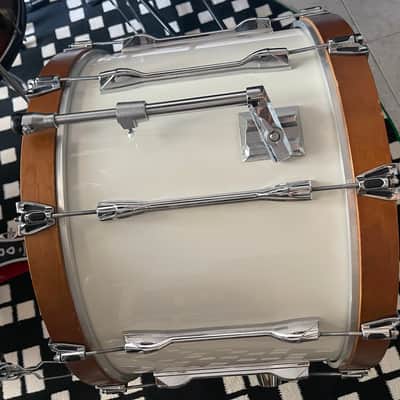 Yamaha  9000 Recording Custom Bass Drum Bassdrum 22x14  BD922GA 1983 - White/Natural image 13
