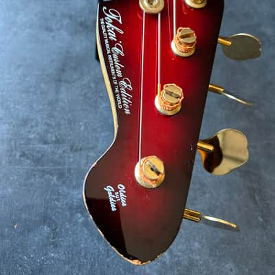 Tokai Custom Edition Jazz Bass Made in Japan 1991 - Transparent Red image 13