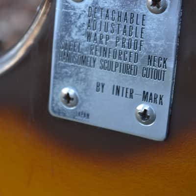 Vintage 1960's Intermark Cipher Bass Guitar Offset Body & Hockey Puck Headstock image 7