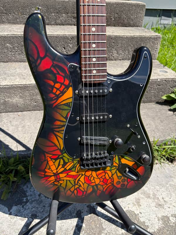 Partscaster w/ Am Pro II Strat Neck RW + SD rail +11 way wiring image 1