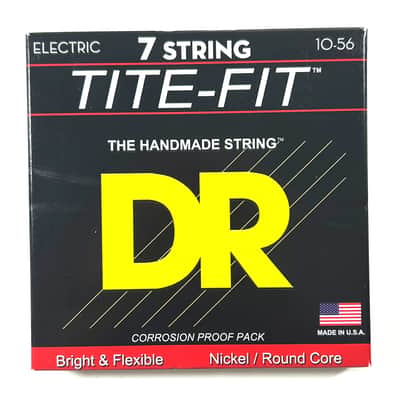 DR Guitar Strings 7 String Electric Tite-Fit 10-56 Roundcore Handmade USA image 1