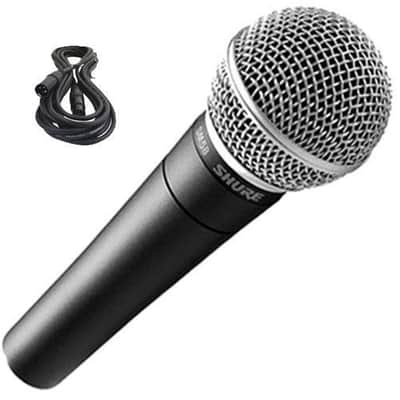 Shure SM58-LC Handheld Dynamic Microphone Mic w/Pouch & Clip Holder & Cable 20FT image 1