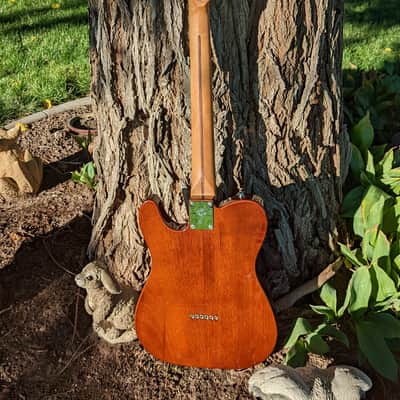 Fender Partscaster Telecaster Thinline Roasted Maple Neck Mahogany Semi-Hollow w/ Fralin Pickups image 6