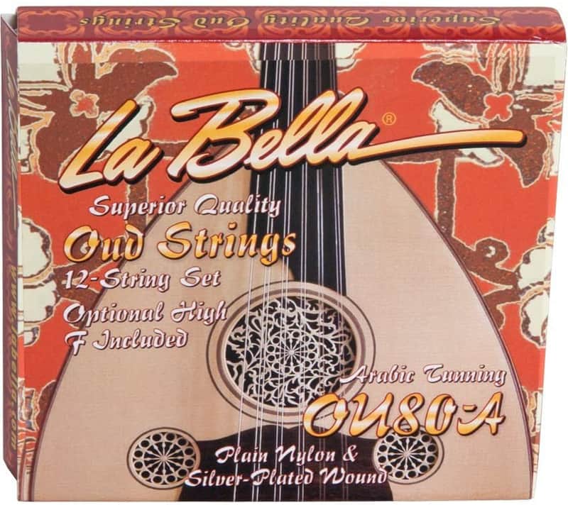 La Bella - OU80A Oud -12- Naylon String Set, Arabic Tuning image 1