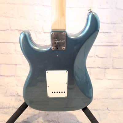 Squier Strat Gun Metal Blue Electric Guitar 60's Classic Vibe Body, Vintage Modified Neck, Hot Rails image 12