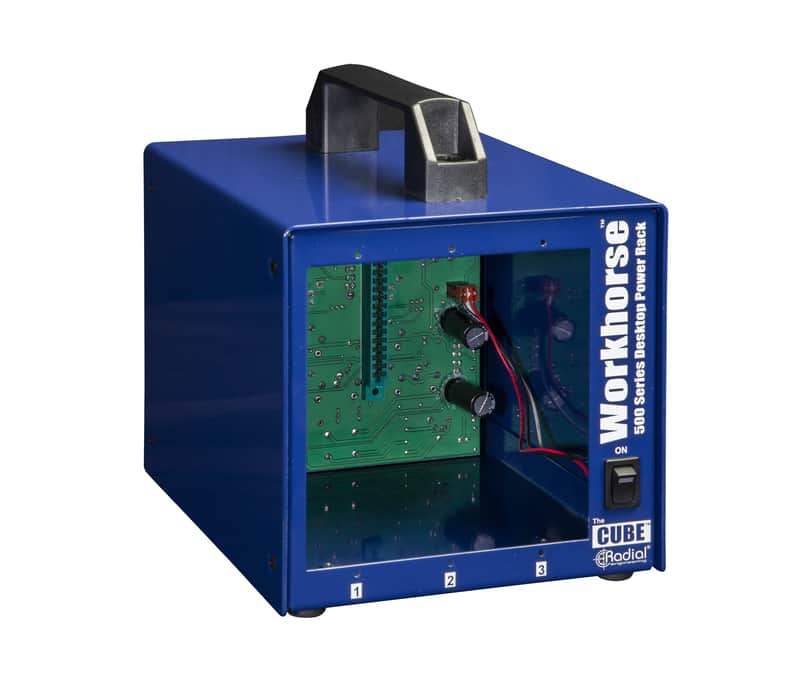 Radial Engineering Workhorse Cube 3-Space Desktop Power Rack for 500 Series Modules *AUTHORIZED DEALER image 1