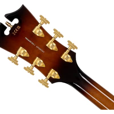 D'Angelico Premier EXL-1 Hollow Body Guitar - Gloss Brown Burst - Open Box image 5