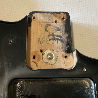 1991 USA Fender American Standard Stratocaster Black Guitar Body 2 Post Tremolo Ready w/ Pickguard image 8