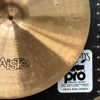 Paiste 20" 2002 Black Label Crash Ride Cymbal - 1980s - Traditional with S/N image 10